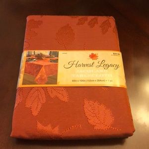 Fall Jacquard Tablecloth 60inx102in